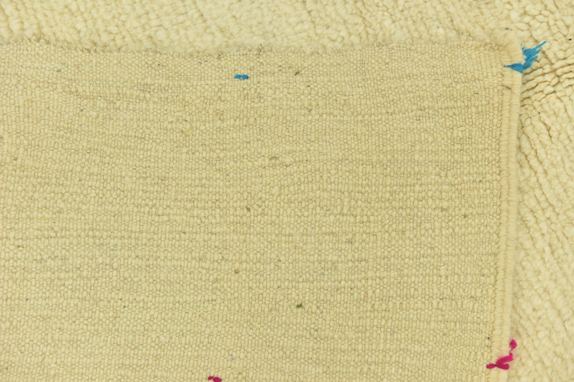 4' 8 x 8' 5 Hand Knotted Moroccan Wool Rug