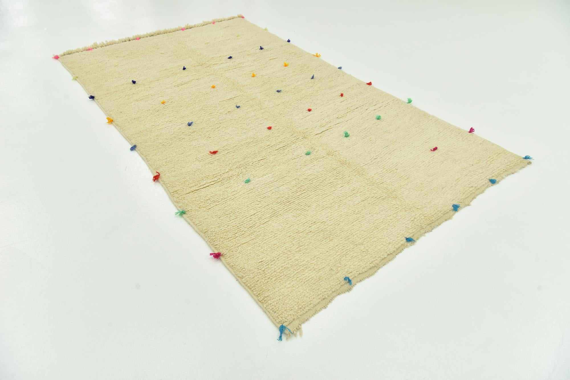 4' 8 x 8' 5 Hand Knotted Moroccan Wool Rug