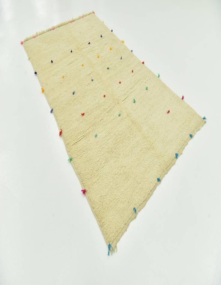 Detail image of 4' 8 x 8' 5  Hand Knotted Moroccan Wool Rug