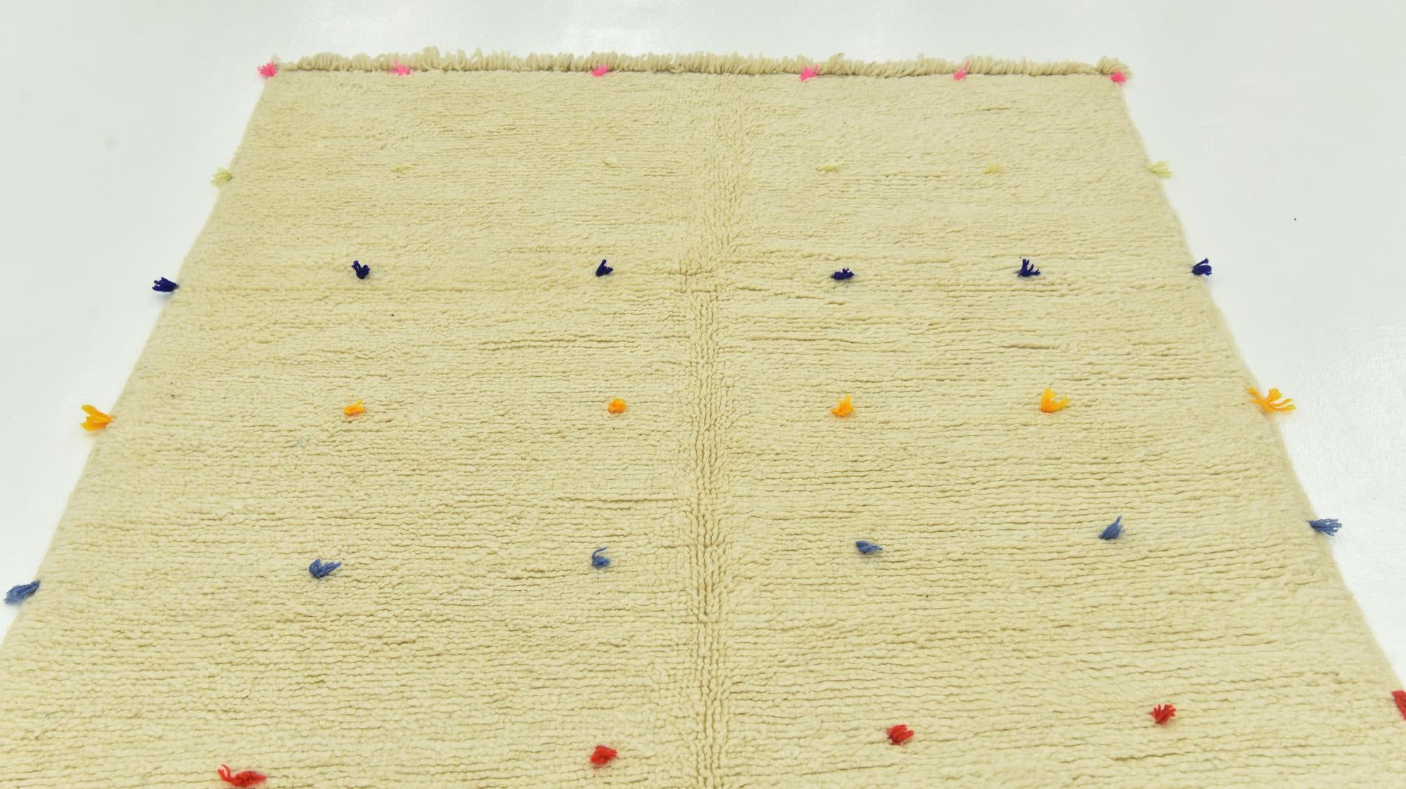 4' 8 x 8' 5 Hand Knotted Moroccan Wool Rug