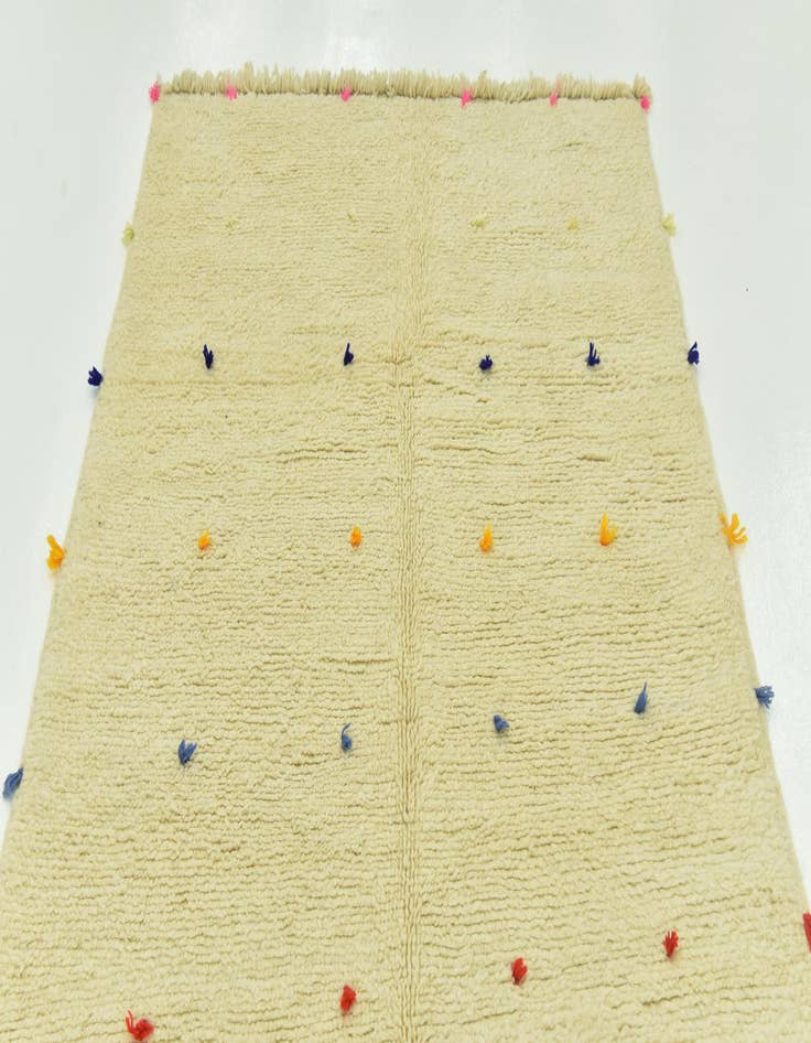 Detail image of 4' 8 x 8' 5  Hand Knotted Moroccan Wool Rug