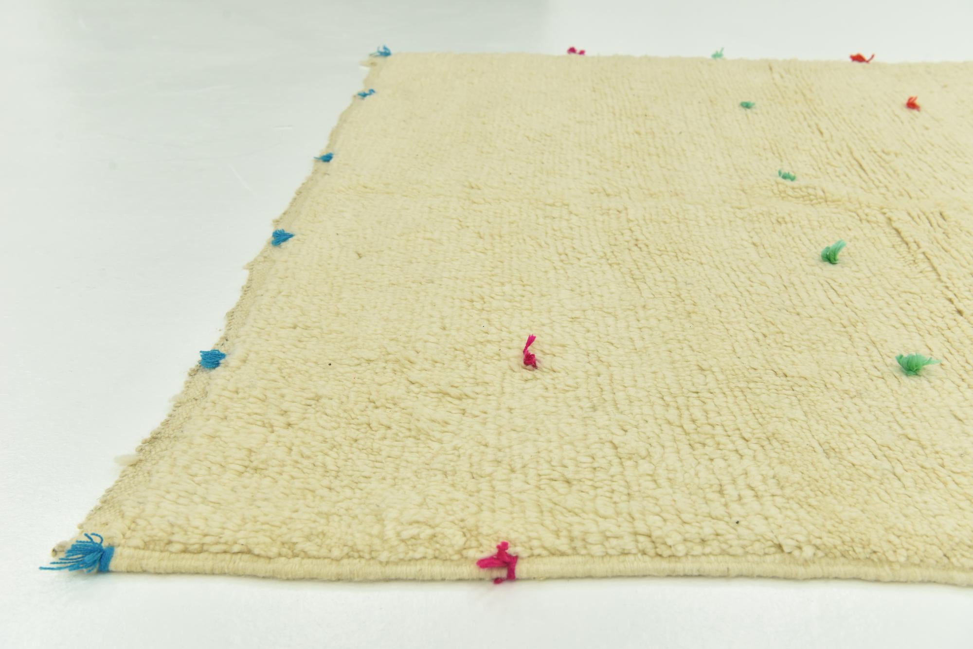 4' 8 x 8' 5 Hand Knotted Moroccan Wool Rug