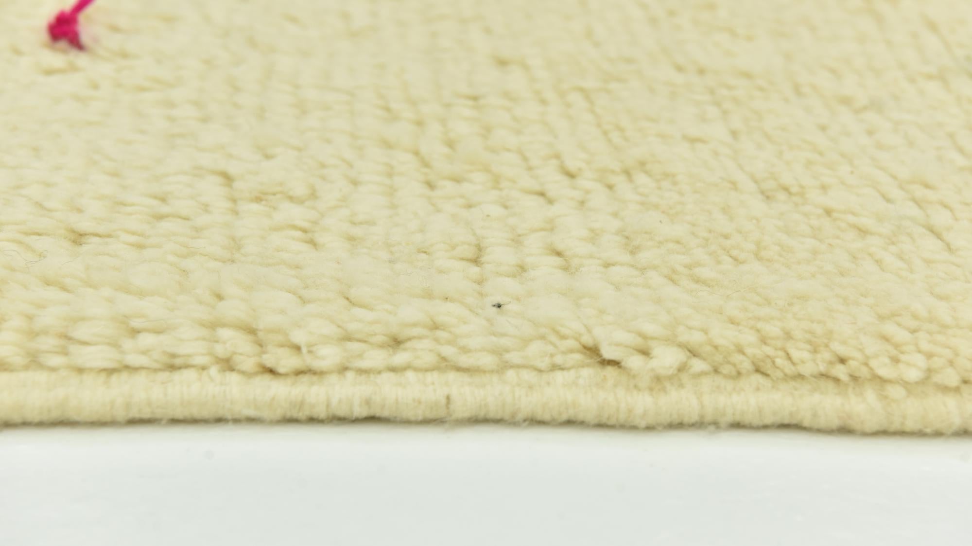 4' 8 x 8' 5 Hand Knotted Moroccan Wool Rug