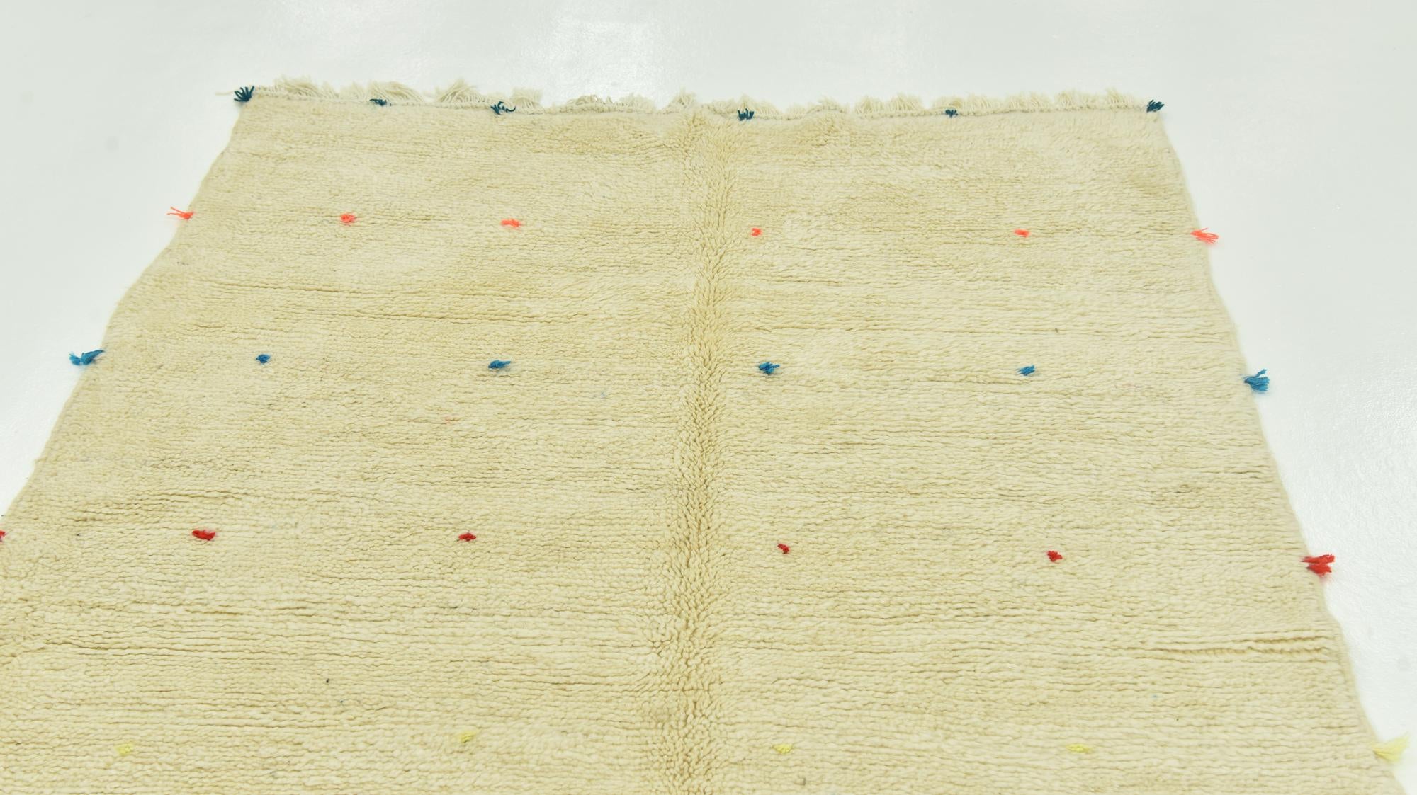 4' 7 x 7' 8 Hand Knotted Moroccan Wool Rug