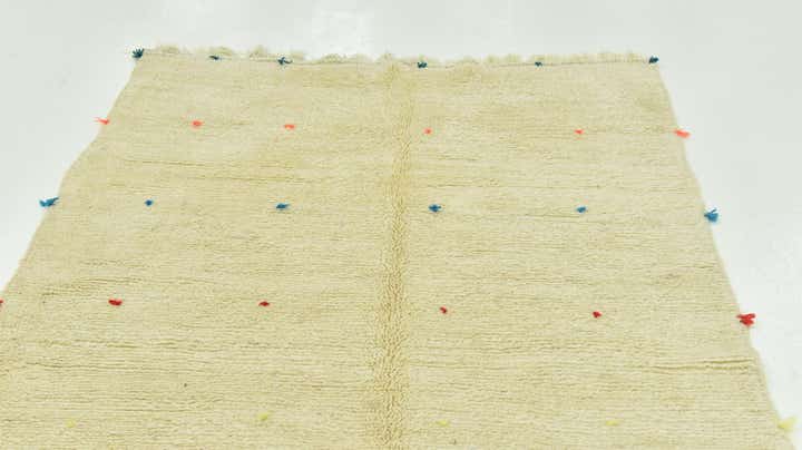 4' 7 x 7' 8 Hand Knotted Moroccan Wool Rug