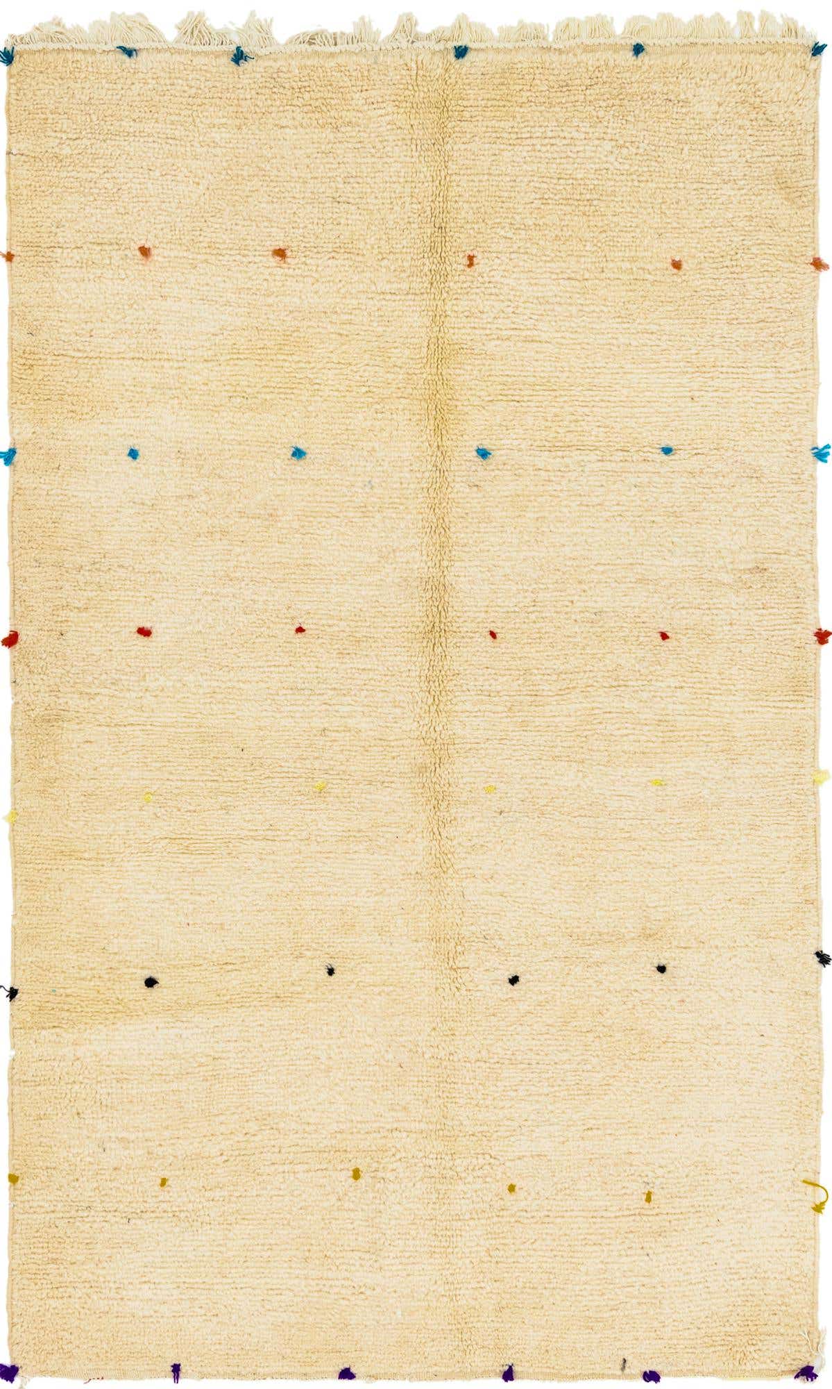 4' 7 x 7' 8 Hand Knotted Moroccan Wool Rug