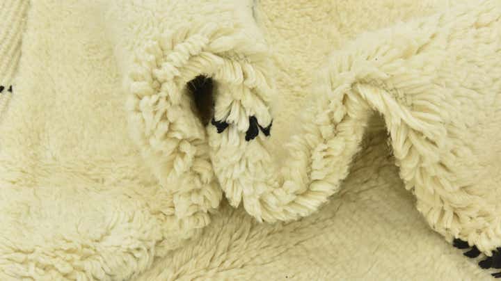 6' 6 x 9' 7 Hand Knotted Moroccan Wool Rug