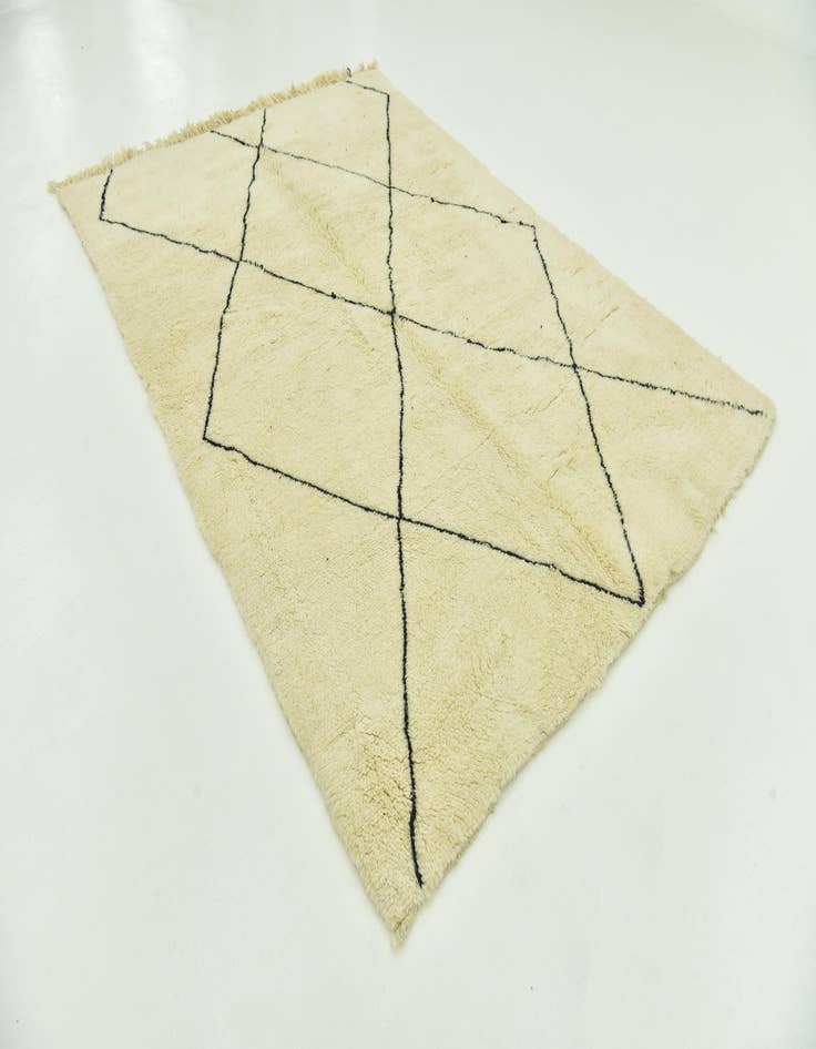 Detail image of 6' 6 x 9' 7  Hand Knotted Moroccan Wool Rug