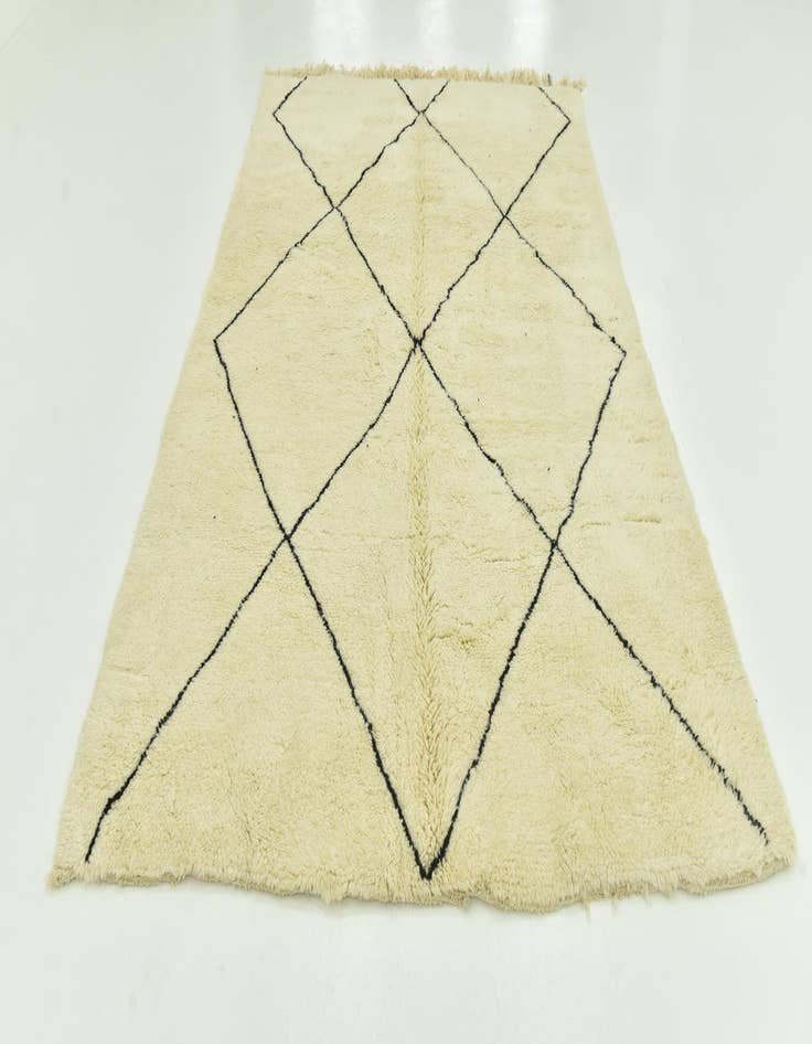 Detail image of 6' 6 x 9' 7  Hand Knotted Moroccan Wool Rug