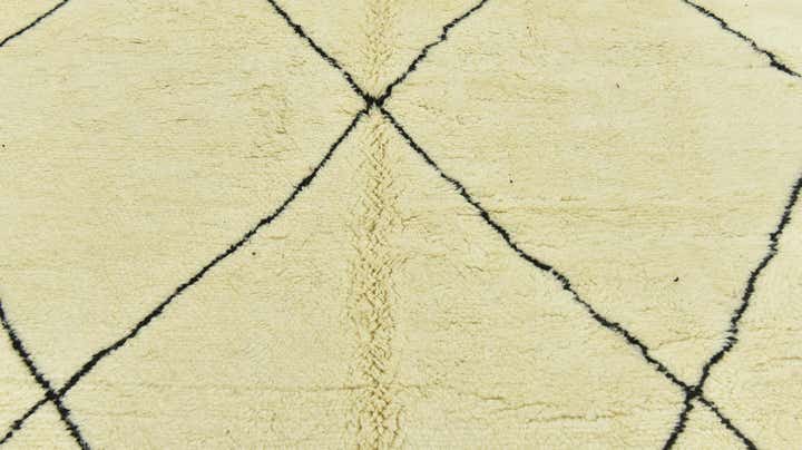 6' 6 x 9' 7 Hand Knotted Moroccan Wool Rug