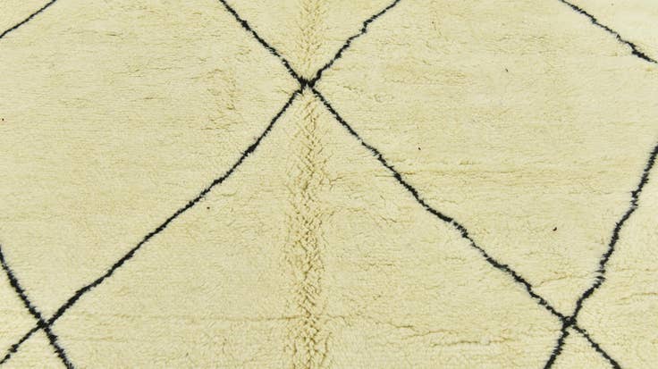 Detail image of 6' 6 x 9' 7 Hand Knotted Moroccan Wool Rug