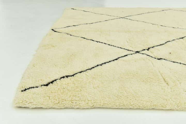 6' 6 x 9' 7 Hand Knotted Moroccan Wool Rug