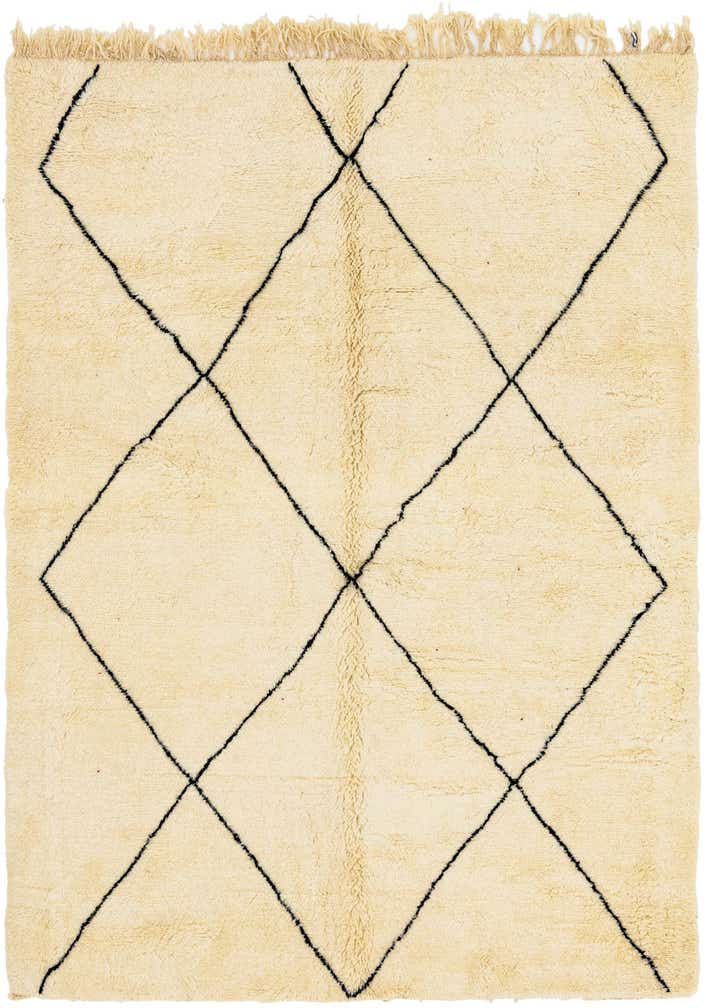 6' 6 x 9' 7 Hand Knotted Moroccan Wool Rug