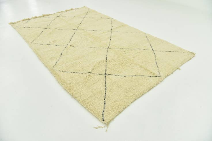Detail image of 6' 8 x 10' 3 Hand Knotted Moroccan Wool Rug
