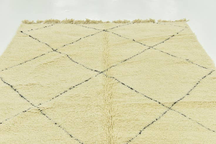 Detail image of 6' 8 x 10' 3 Hand Knotted Moroccan Wool Rug