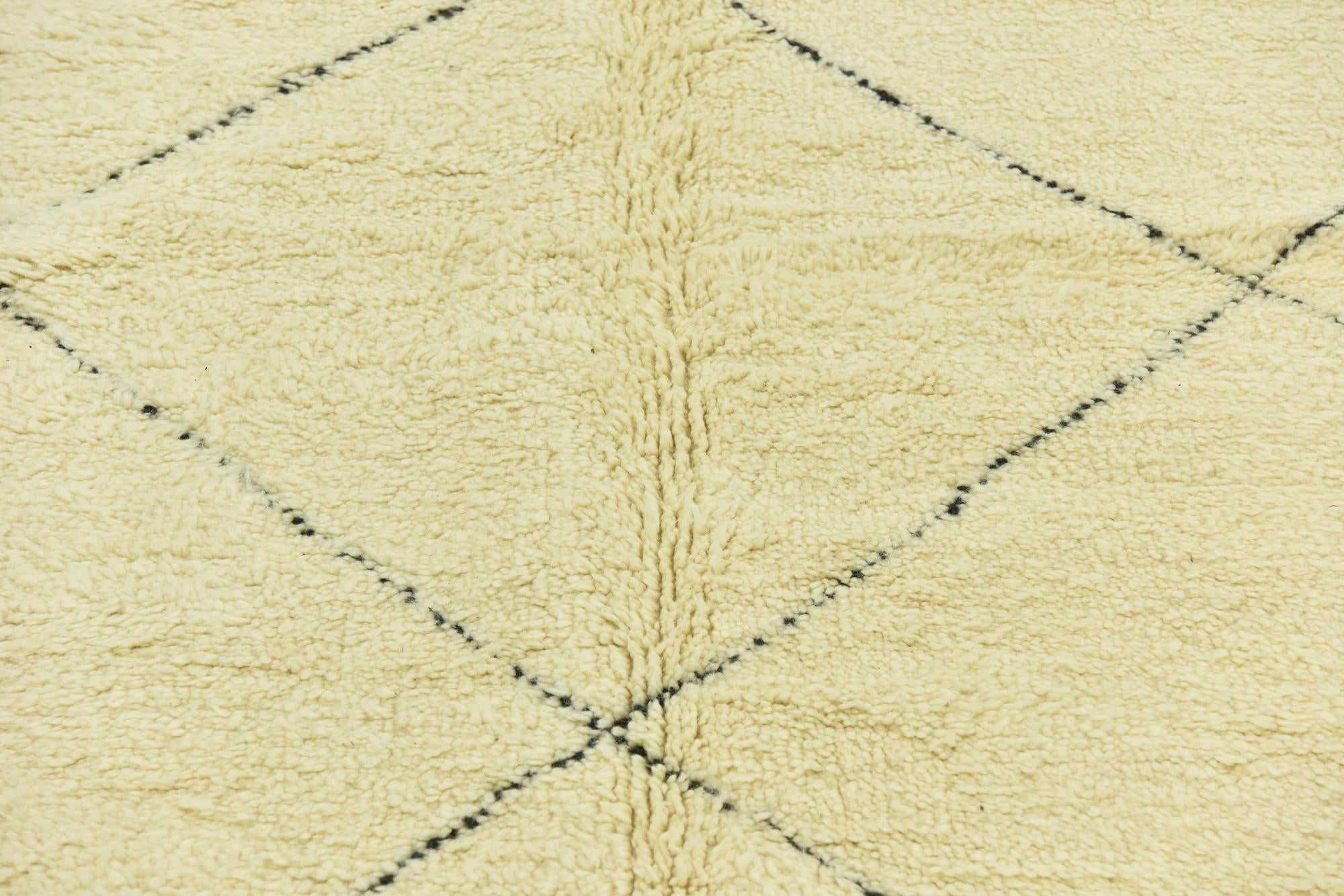 6' 8 x 10' 3 Hand Knotted Moroccan Wool Rug