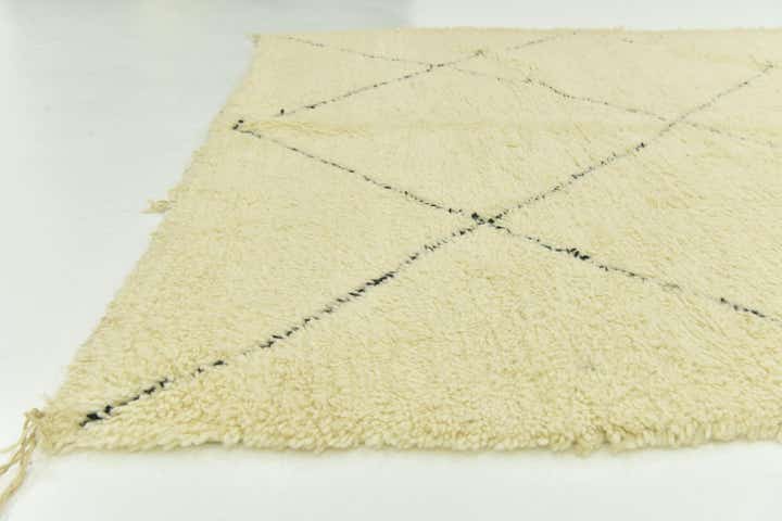 6' 8 x 10' 3 Hand Knotted Moroccan Wool Rug