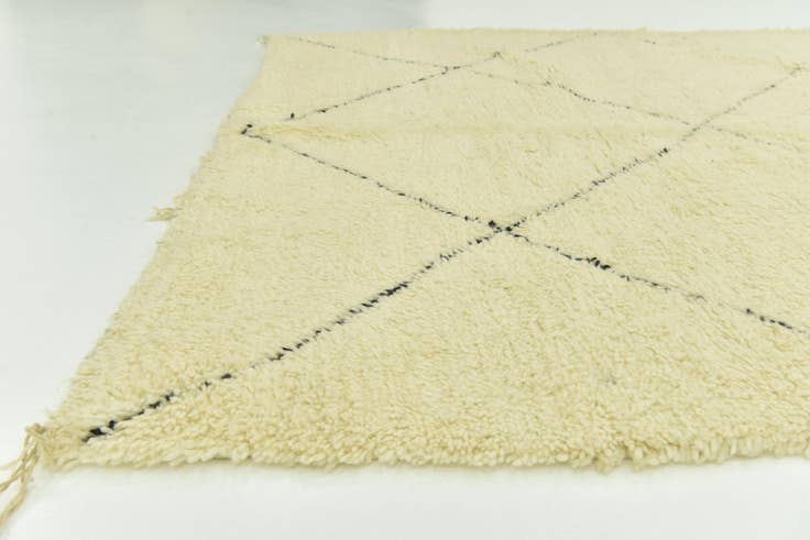 Detail image of 6' 8 x 10' 3 Hand Knotted Moroccan Wool Rug