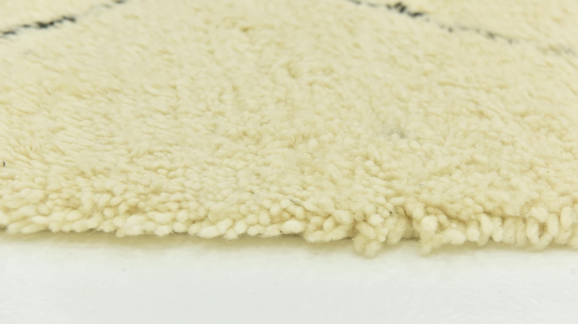 6' 8 x 10' 3 Hand Knotted Moroccan Wool Rug