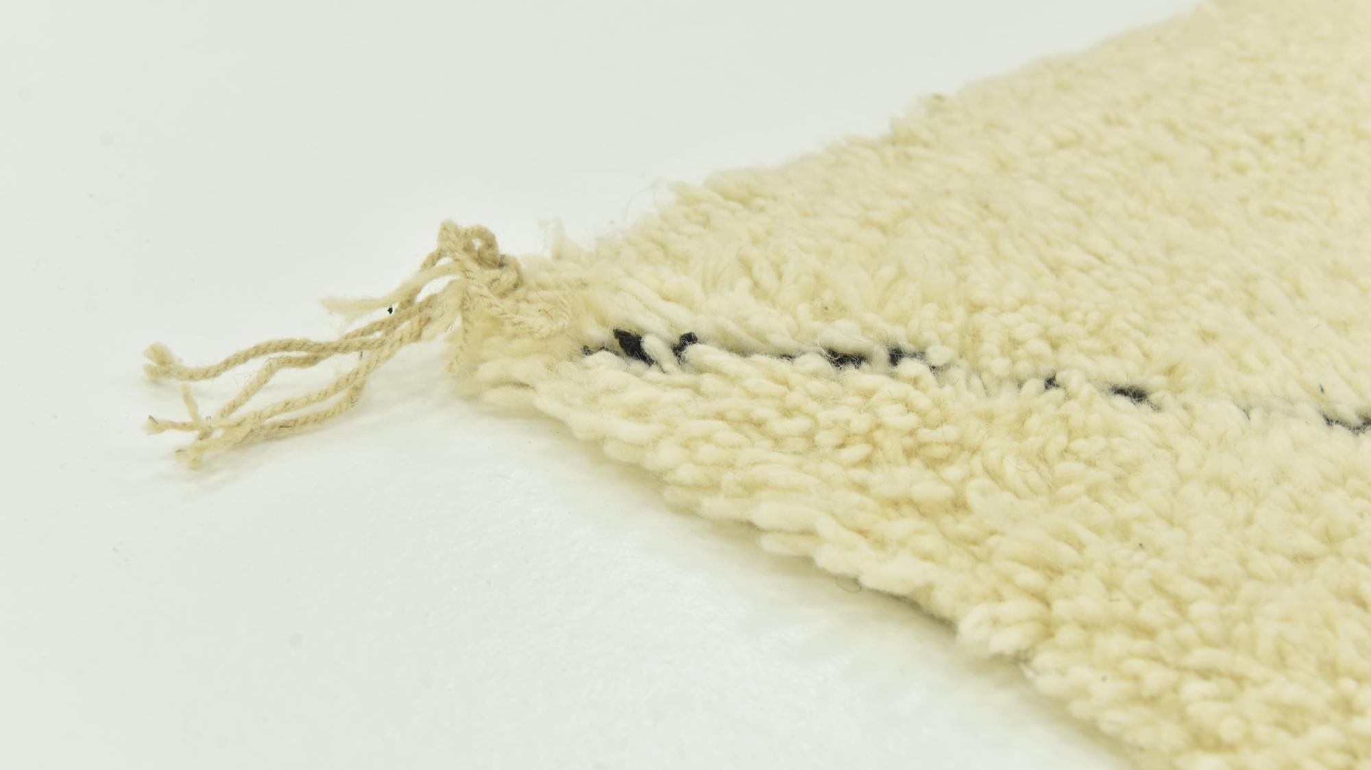 6' 8 x 10' 3 Hand Knotted Moroccan Wool Rug