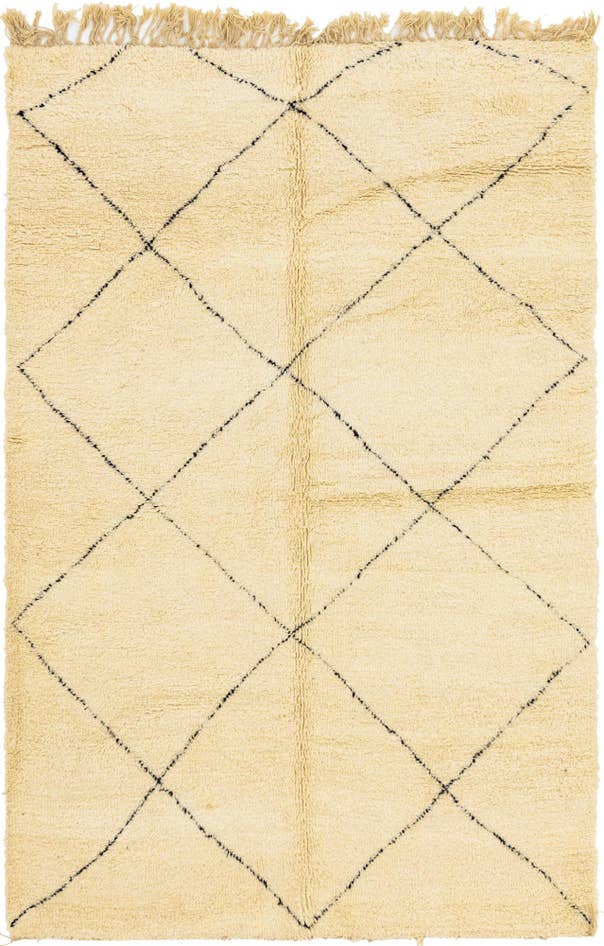 Detail image of 6' 8 x 10' 3 Hand Knotted Moroccan Wool Rug