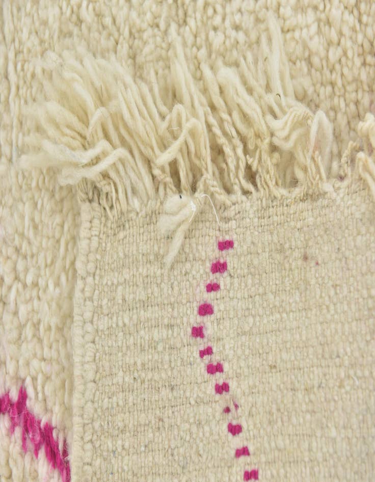 Detail image of 4' 9 x 8'  Hand Knotted Moroccan Wool Rug