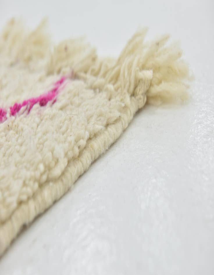 Detail image of 4' 9 x 8'  Hand Knotted Moroccan Wool Rug