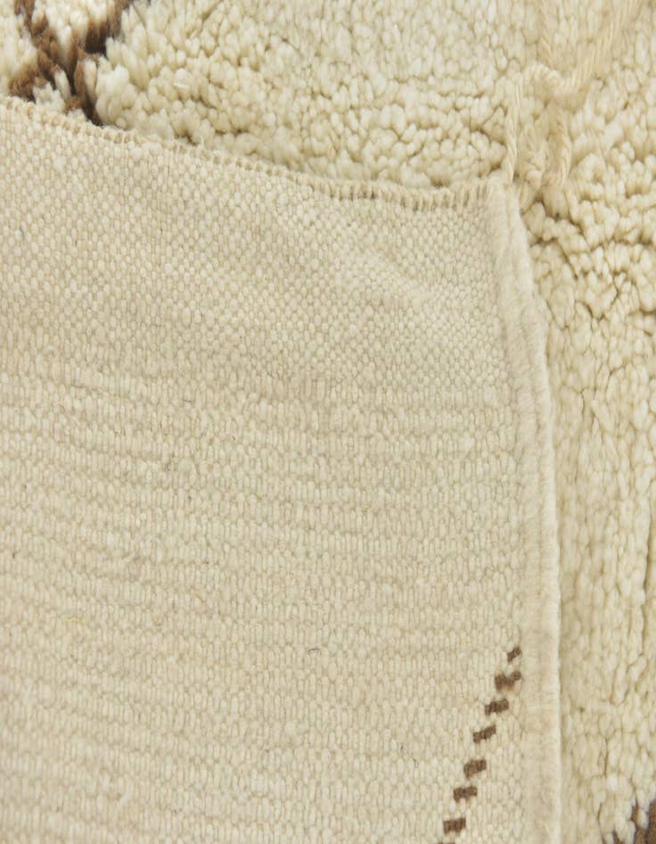 Detail image of 4' 9 x 8' 3  Hand Knotted Moroccan Wool Rug