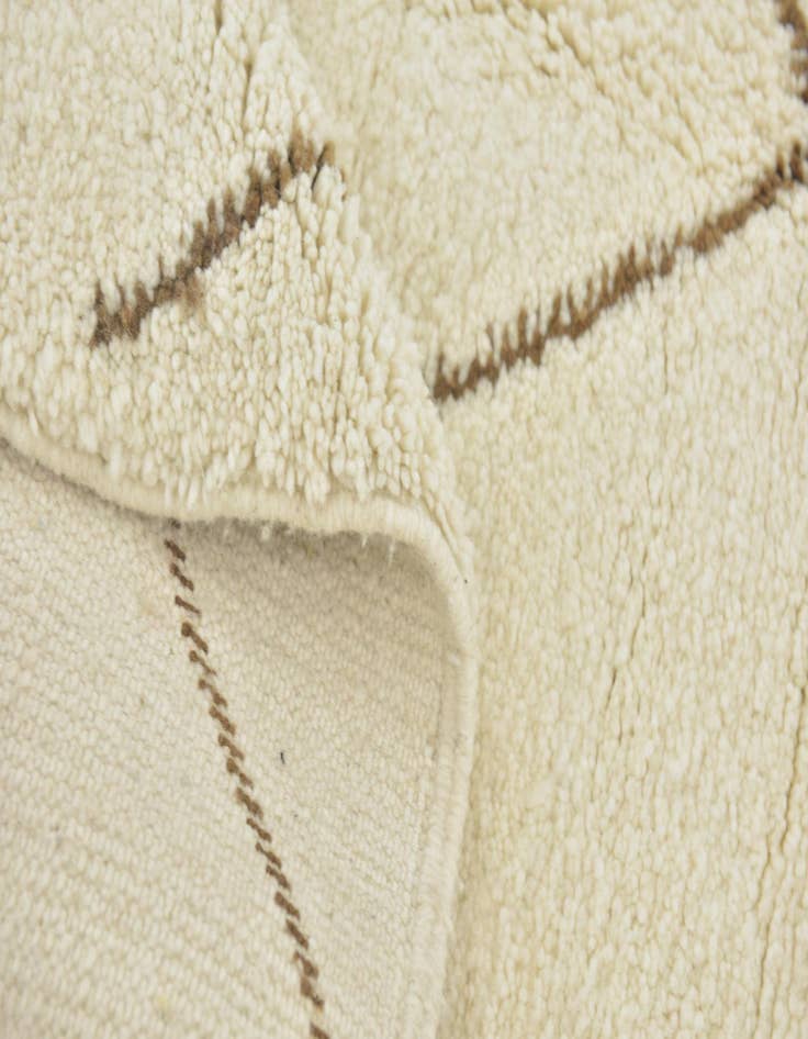 Detail image of 4' 9 x 8' 3  Hand Knotted Moroccan Wool Rug