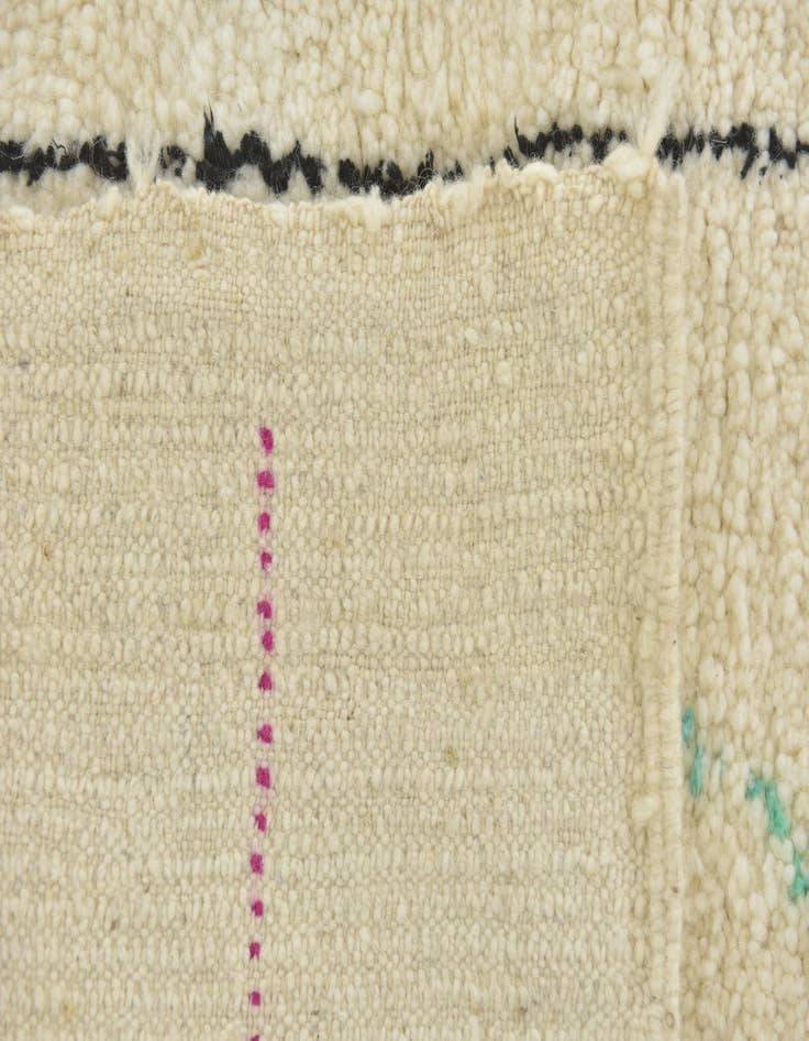 Detail image of 5' x 8'  Hand Knotted Moroccan Wool Rug