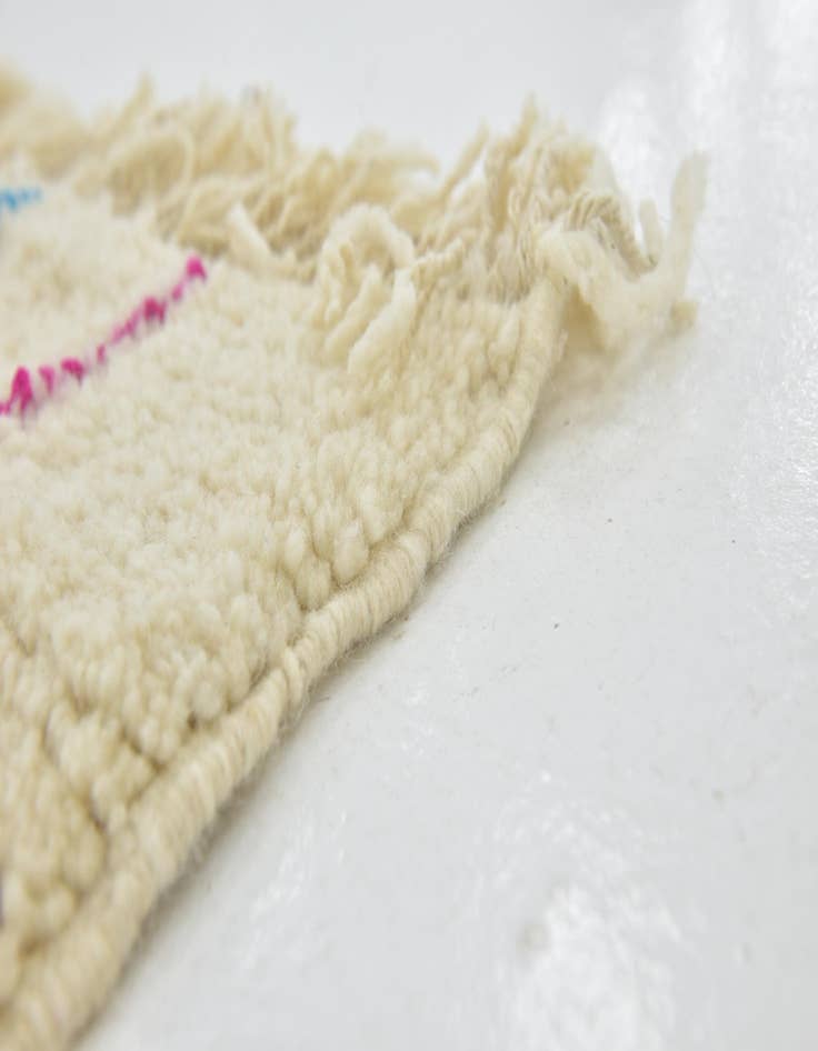 Detail image of 5' x 8'  Hand Knotted Moroccan Wool Rug