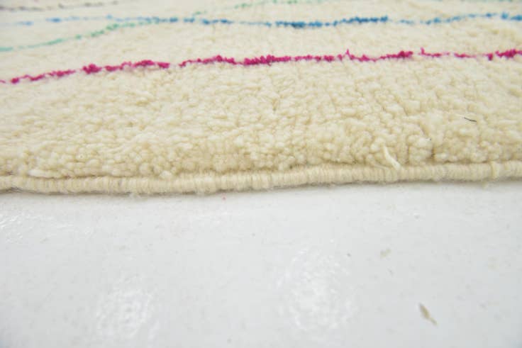 Detail image of 5' x 8' Hand Knotted Moroccan Wool Rug