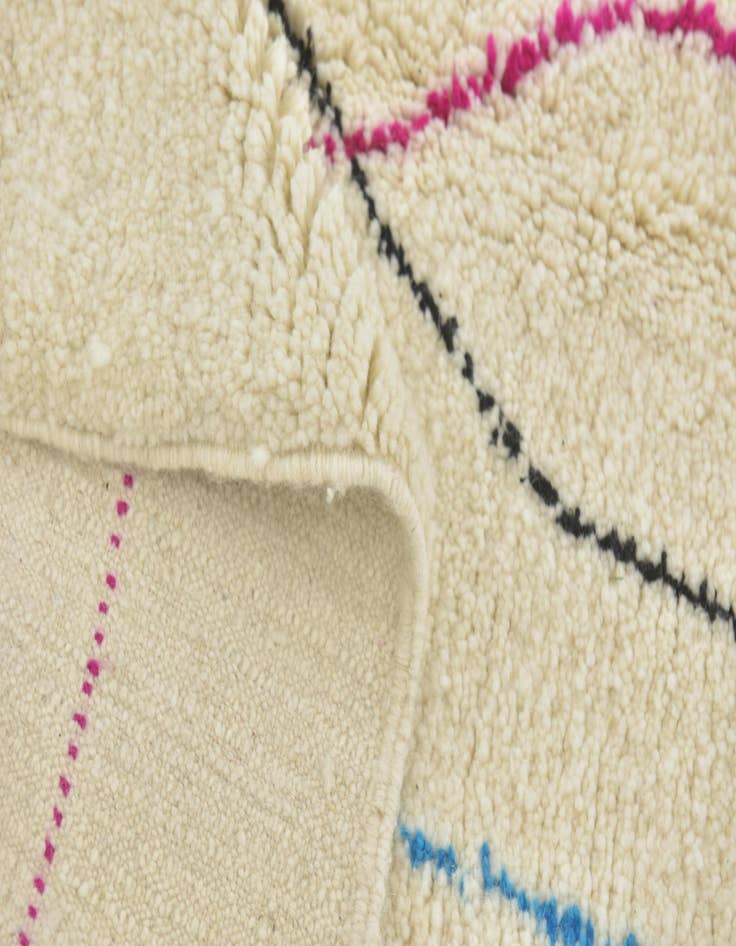 Detail image of 5' x 8'  Hand Knotted Moroccan Wool Rug