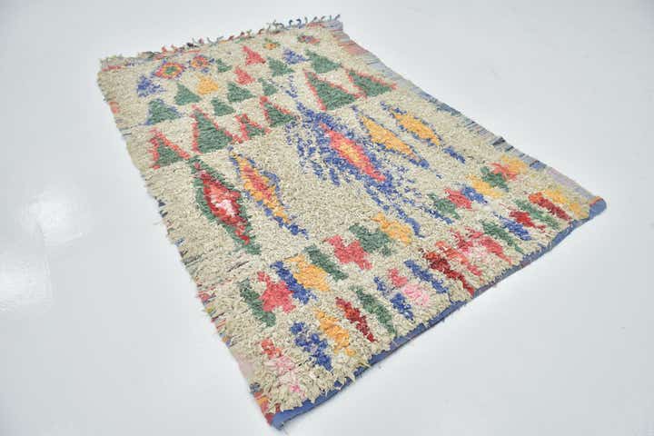 5' x 8' Hand Knotted Moroccan Wool Rug