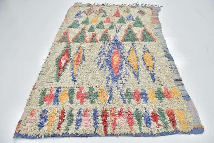 5' x 8' Hand Knotted Moroccan Wool Rug