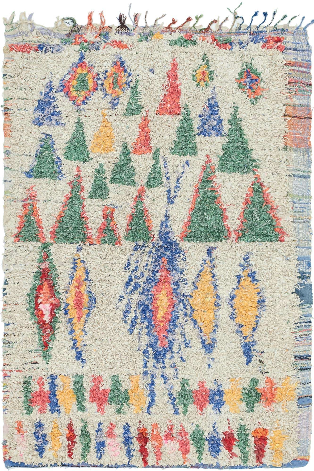 5' x 8' Hand Knotted Moroccan Wool Rug