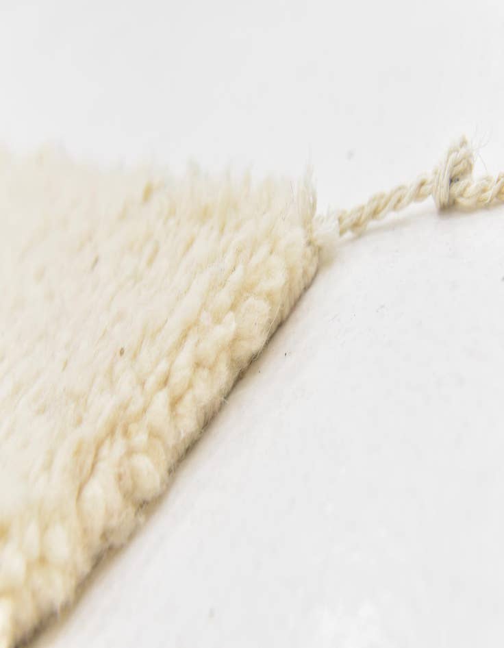 Detail image of 3' 5 x 4' 7 Hand Knotted Moroccan Wool Rug