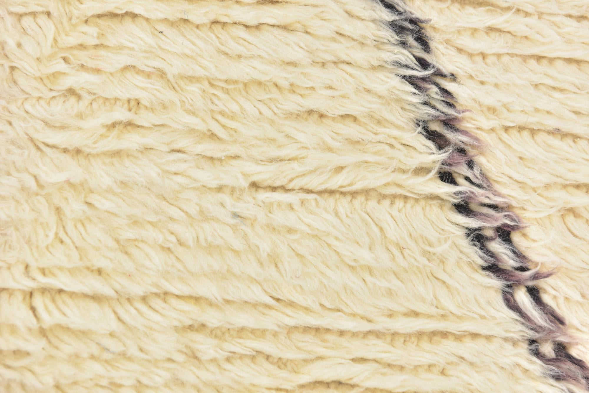 6' 5 x 10' Hand Knotted Moroccan Wool Rug