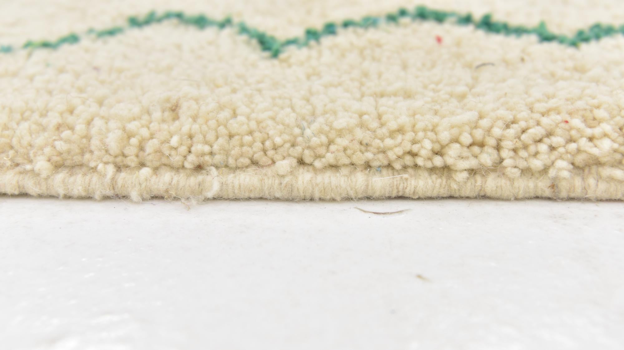 5' 2 x 8' 5 Hand Knotted Moroccan Wool Rug