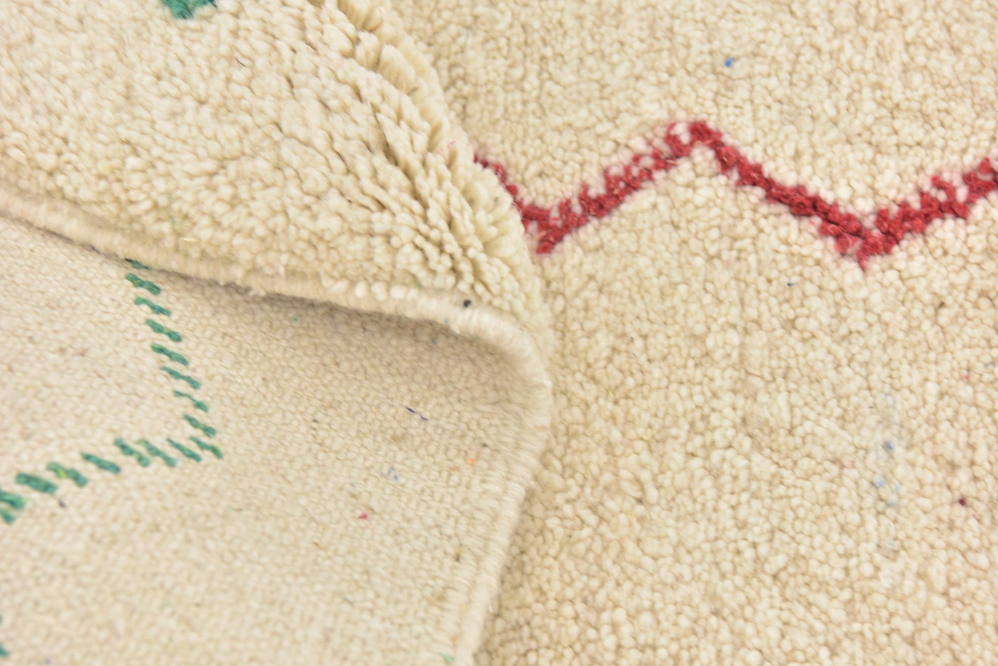 5' 2 x 8' 5 Hand Knotted Moroccan Wool Rug