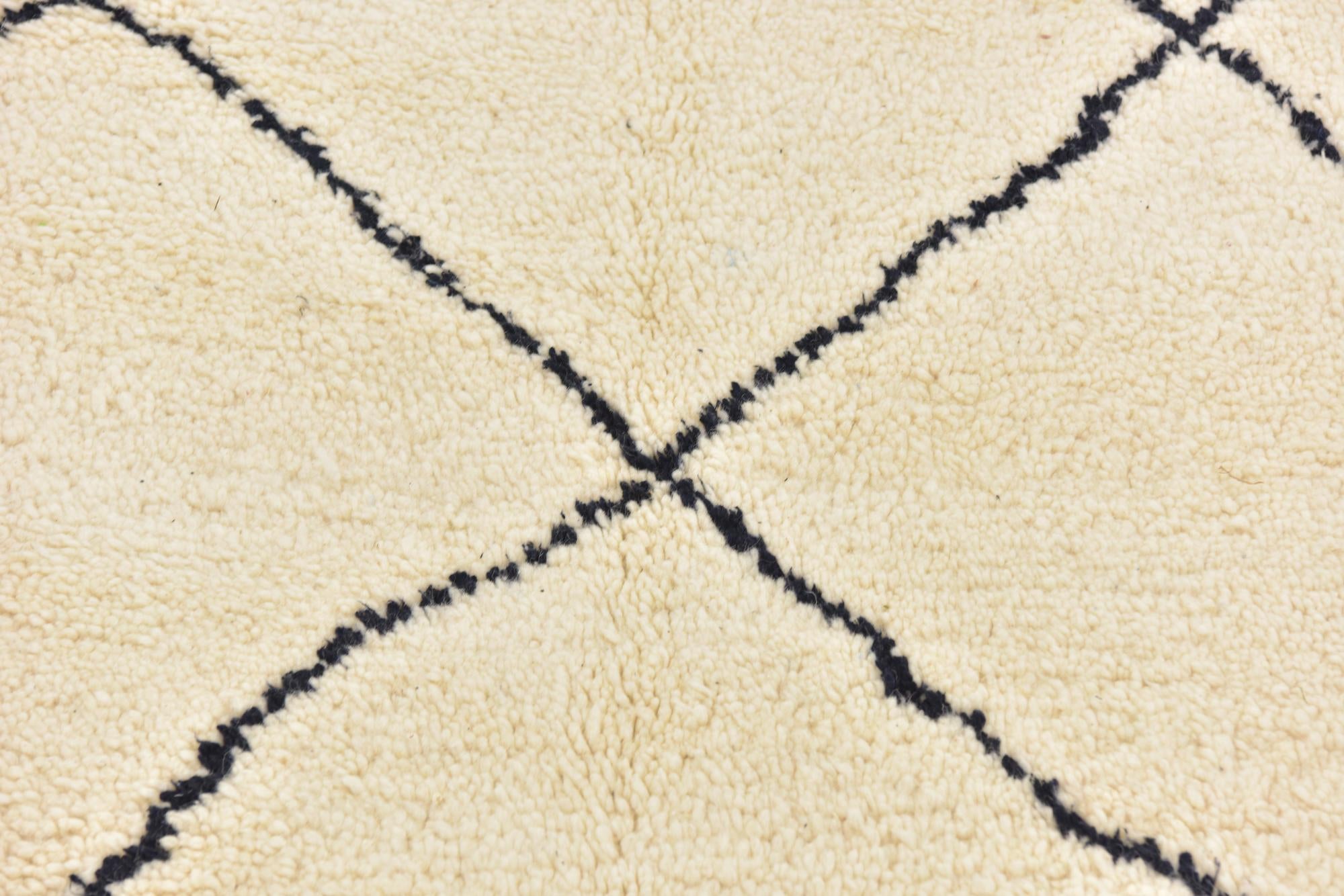 4' 10 x 8' 3 Hand Knotted Moroccan Wool Rug
