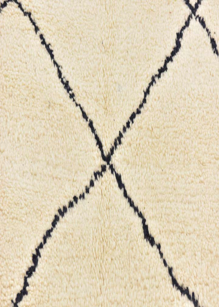 4' 10 x 8' 3 Hand Knotted Moroccan Wool Rug