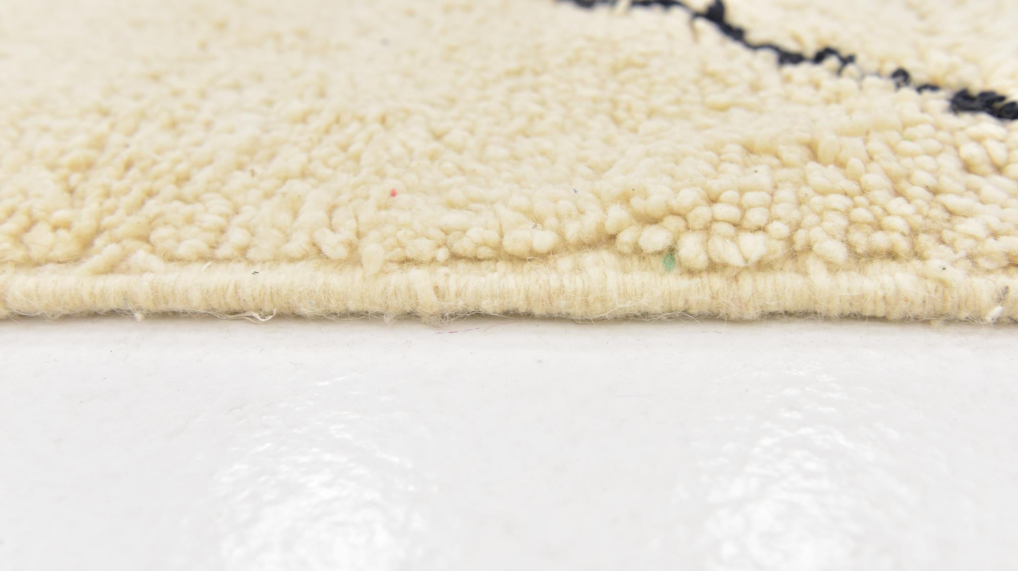 4' 10 x 8' 3 Hand Knotted Moroccan Wool Rug