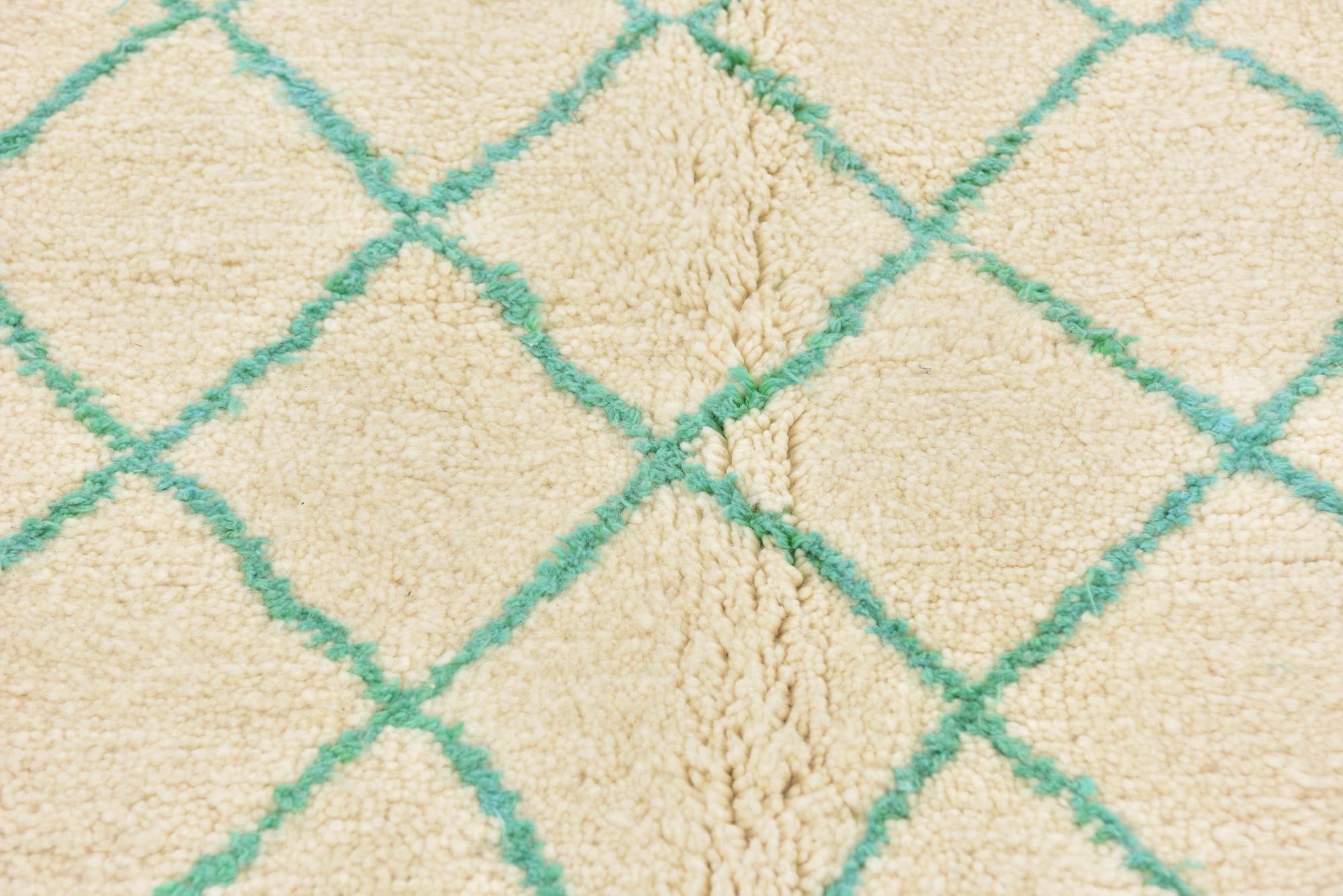 4' 10 x 8' 5 Hand Knotted Moroccan Wool Rug