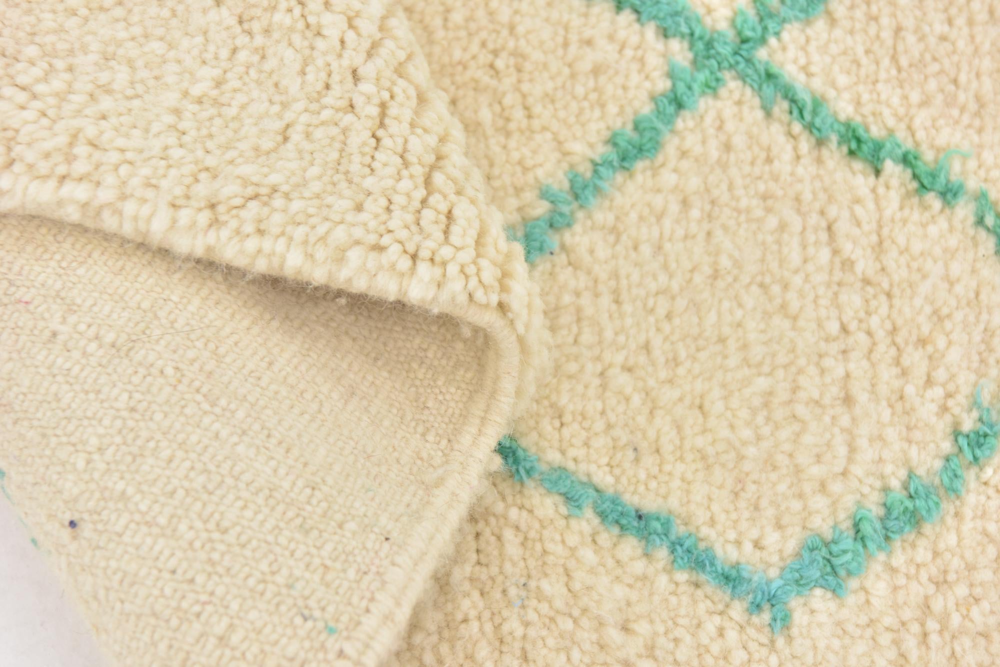 4' 10 x 8' 5 Hand Knotted Moroccan Wool Rug