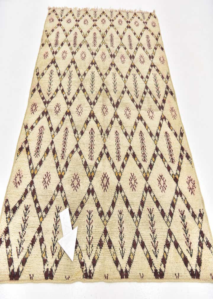 5' 7 x 7' 2 Hand Knotted Moroccan Wool Rug