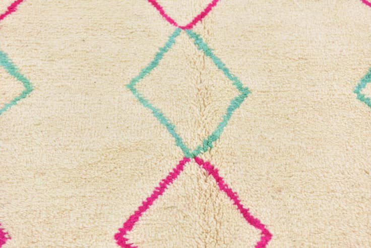 Detail image of 5' 6 x 8' Hand Knotted Moroccan Wool Rug