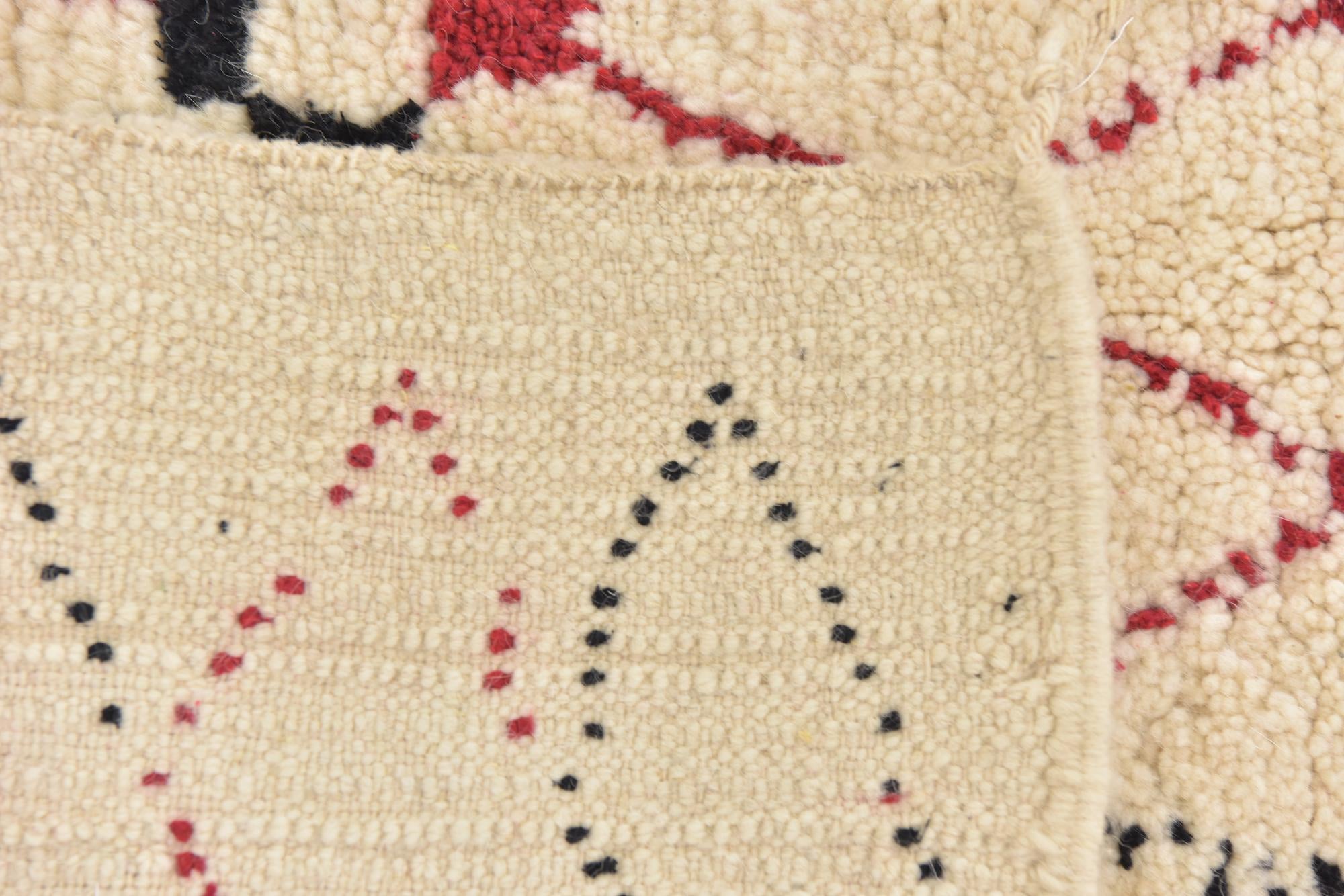 5' 2 x 7' 4 Hand Knotted Moroccan Wool Rug