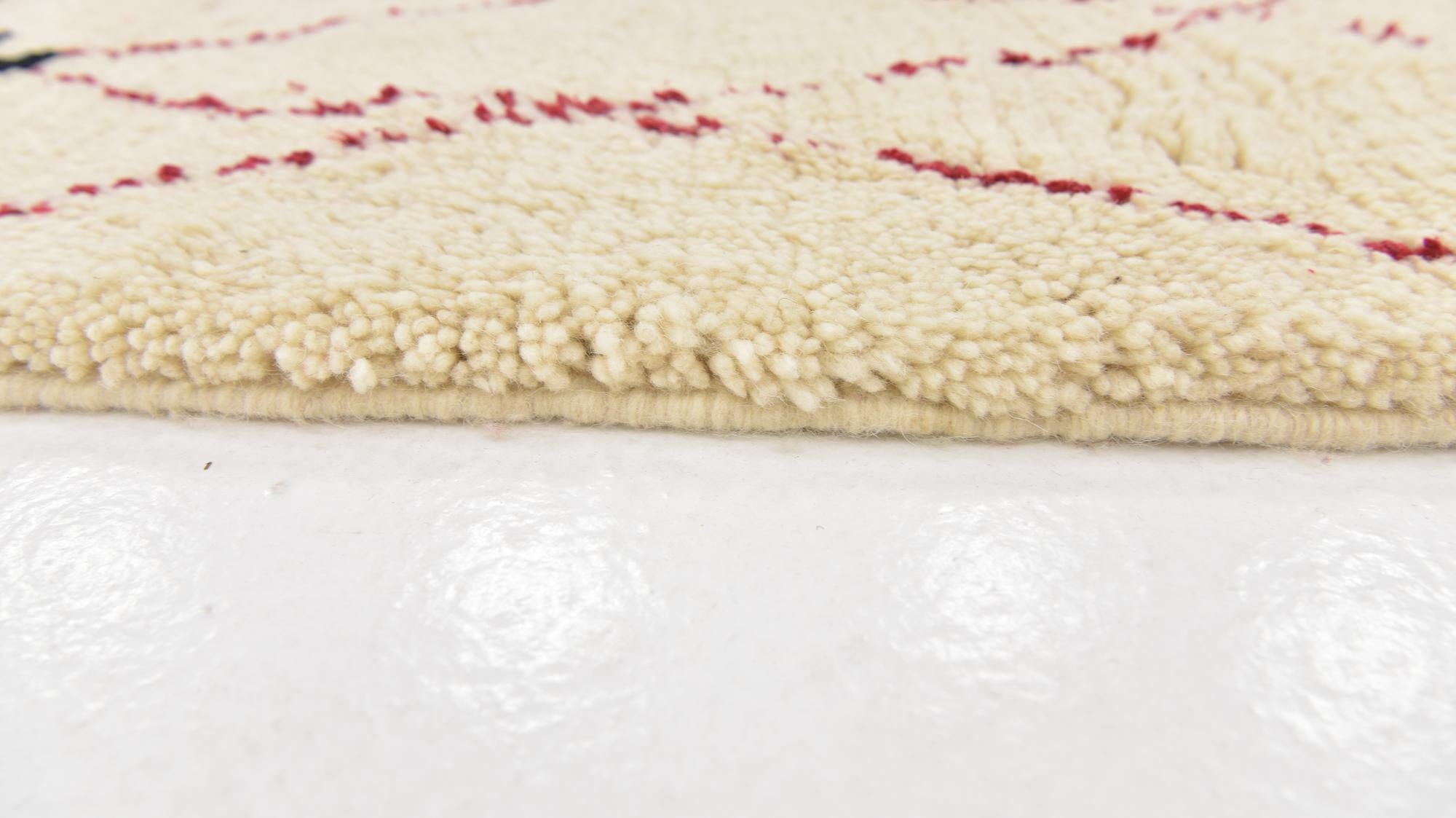 5' 2 x 7' 4 Hand Knotted Moroccan Wool Rug