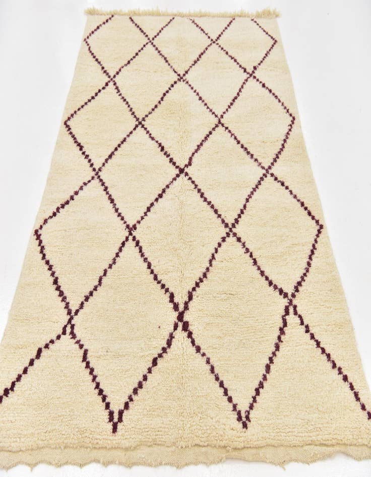 Detail image of 5' 2 x 7' 4  Hand Knotted Moroccan Wool Rug